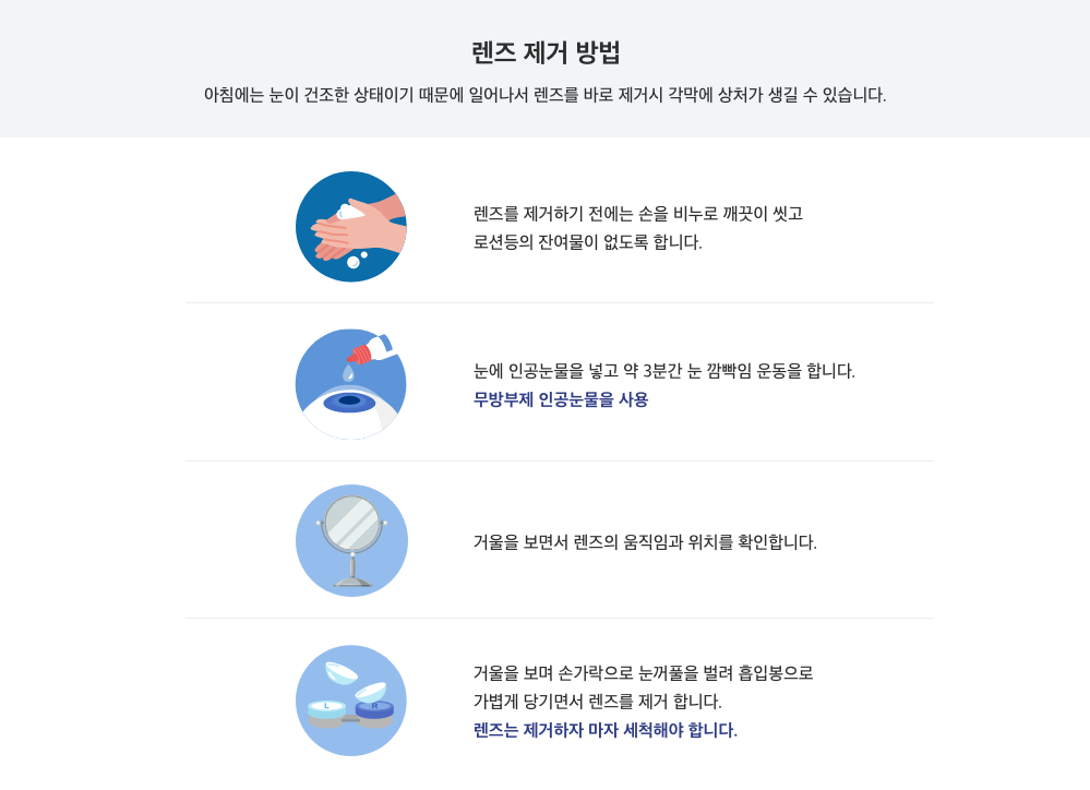 바른안과 드림렌즈 제거